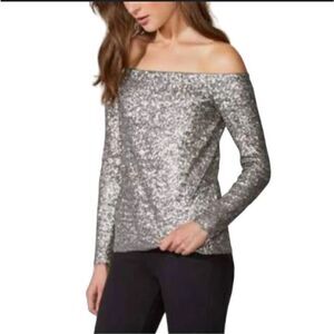 Bailey 44 Off the Shoulder Mini Sequin Top